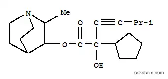 Molecular Structure of 101932-08-5 (2-methyl-1-azabicyclo[2.2.2]oct-3-yl 2-cyclopentyl-2-hydroxy-5-methylhex-3-ynoate)
