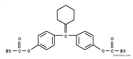 Molecular Structure of 101952-84-5 ((cyclohexylidenemethanediyl)dibenzene-4,1-diyl dipropanoate)