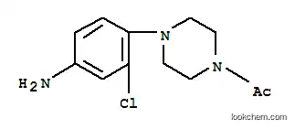 Molecular Structure of 101970-41-6 (4-(4-Acetyl-piperazin-1-yl)-2-chloroaniline)