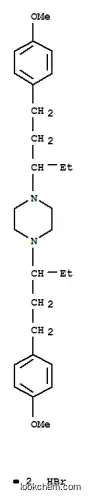1,4-Bis(1-ethyl-3-(p-methoxyphenyl)propyl)piperazine dihydrobromide
