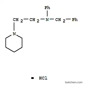 Molecular Structure of 101997-51-7 (N-benzyl-N-(2-piperidin-1-ylethyl)aniline hydrochloride)