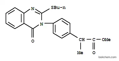 Molecular Structure of 102038-05-1 (methyl 2-{4-[2-(butylsulfanyl)-4-oxoquinazolin-3(4H)-yl]phenyl}propanoate)