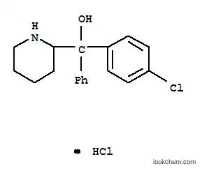 Molecular Structure of 102071-30-7 ((4-chlorophenyl)(phenyl)piperidin-2-ylmethanol hydrochloride)