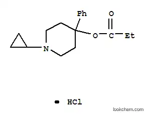 Molecular Structure of 102071-54-5 (1-cyclopropyl-4-phenylpiperidin-4-yl propanoate hydrochloride)