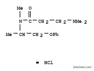Molecular Structure of 102128-97-2 (N,N~3~,N~3~-trimethyl-N-(1-methyl-2-phenoxyethyl)-beta-alaninamide hydrochloride)