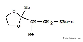 Molecular Structure of 102145-07-3 (2-[1-(butylsulfanyl)propan-2-yl]-2-methyl-1,3-dioxolane)