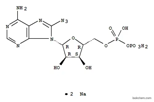 Molecular Structure of 102185-14-8 (8-AZIDOADENOSINE-5'-O-DIPHOSPHATE SODIUM SALT)