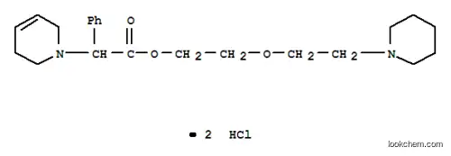 Molecular Structure of 102207-54-5 (1(2H)-Pyridineaceticacid, 3,6-dihydro-a-phenyl-, 2-[2-(1-piperidinyl)ethoxy]ethyl ester, hydrochloride (1:2))