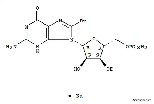 Molecular Structure of 102213-02-5 (8-BROMOGUANOSINE 5'-MONOPHOSPHATE SODIUM SALT)