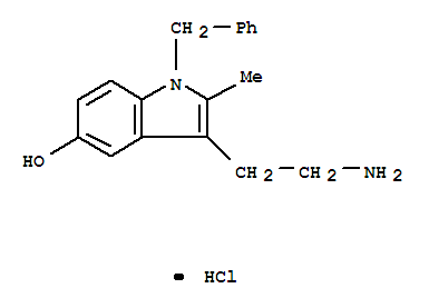 1H-Indol-5-ol,3-(2-aminoethyl)-2-methyl-1-(phenylmethyl)-, hydrochloride (1:1) cas  10231-81-9