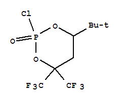 Molecular Structure of 102338-71-6 (1,3,2-Dioxaphosphorinane,2-chloro-6-(1,1-dimethylethyl)-4,4-bis(trifluoromethyl)-, 2-oxide)