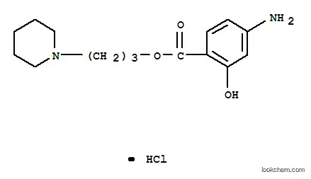 Salicylic acid, 4-amino-, 3-piperidinopropyl ester, monohydrochloride