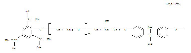 Molecular Structure of 102343-99-7 (Poly(oxy-1,2-ethanediyl),a,a'-[(1-methylethylidene)bis[4,1-phenyleneoxy(2-hydroxy-3,1-propanediyl)]]bis[w-[2,4,6-tris(1-methylpropyl)phenoxy]-)