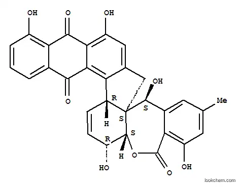 Benzo[e]naphtho[2',3':5,6]fluoreno[1,9a-b]oxepin-5,10,19(15H)-trione,5c,8,8a,16-tetrahydro-1,8,11,15,18-pentahydroxy-13-methyl-,(5cR,8R,8aS,15S,15aS)-rel-(+)-