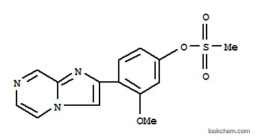 Phenol,4-imidazo[1,2-a]pyrazin-2-yl-3-methoxy-, 1-methanesulfonate