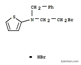 Molecular Structure of 102367-34-0 (N-benzyl-N-(2-bromoethyl)thiophen-2-amine hydrobromide)
