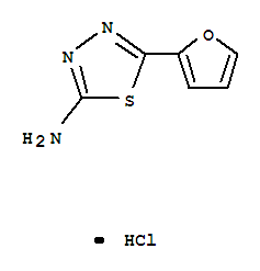 5-(furan-2-yl)-1,3,4-thiadiazol-2-amine hydrochloride (1:1)