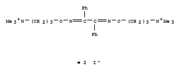 Molecular Structure of 10238-12-7 (4,9-Dioxa-5,8-diazadodeca-5,7-diene-1,12-diaminium,N1,N1,N1,N12,N12,N12-hexamethyl-6,7-diphenyl-, iodide (1:2))