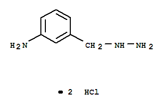 Molecular Structure of 102395-17-5 (Benzenamine,3-(hydrazinylmethyl)-, hydrochloride (1:2))
