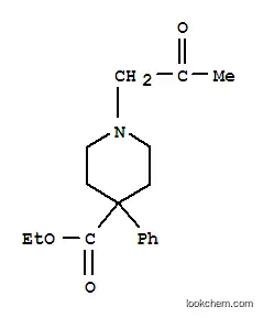 Molecular Structure of 102395-61-9 (ethyl 1-(2-oxopropyl)-4-phenylpiperidine-4-carboxylate)