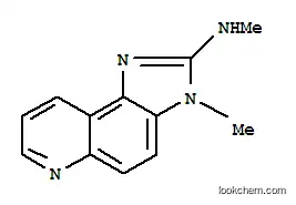 Molecular Structure of 102408-26-4 (3-Methyl-2-methylaminoimidazo[4,5-F]quinoline)