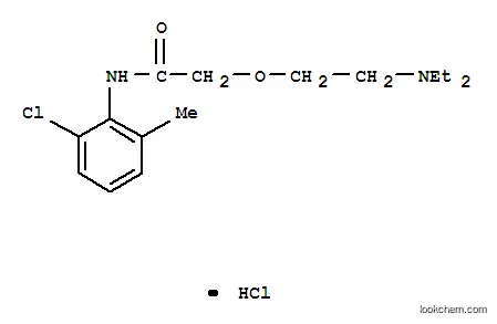 Molecular Structure of 102489-48-5 (2-{2-[(2-chloro-6-methylphenyl)amino]-2-oxoethoxy}-N,N-diethylethanaminium chloride)