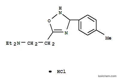 Molecular Structure of 102504-37-0 (1,3,4-oxadiazole-2-ethanamine, N,N-diethyl-4,5-dihydro-5-(4-methylphenyl)-, chloride (1:1))
