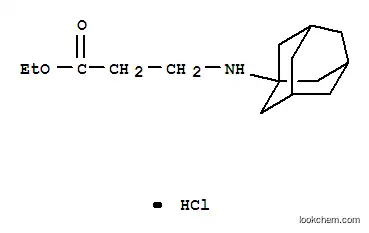 Molecular Structure of 102516-60-9 (ethyl N-tricyclo[3.3.1.1~3,7~]dec-1-yl-beta-alaninate hydrochloride (1:1))
