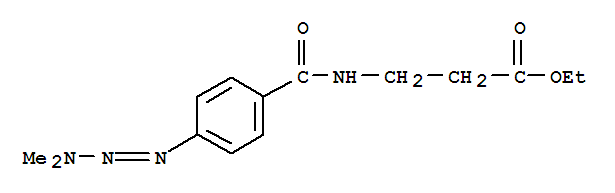 ethyl 3-[[4-(dimethylaminodiazenyl)benzoyl]amino]propanoate