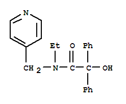 Benzeneacetamide,N-ethyl-a-hydroxy-a-phenyl-N-(4-pyridinylmethyl)-