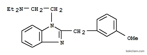 Molecular Structure of 102516-96-1 (1-(2-Diethylaminoethyl)-2-(3-methoxybenzyl)-benzimidazole)