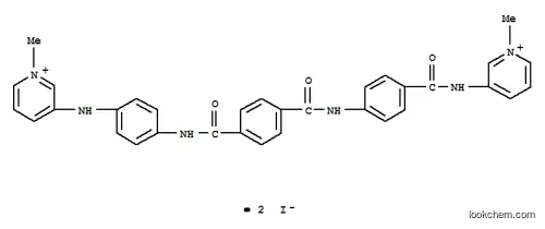 Molecular Structure of 102584-11-2 (Pyridinium,1-methyl-3-[[4-[[4-[[[4-[[(1-methylpyridinium-3-yl)amino]carbonyl]phenyl]amino]carbonyl]benzoyl]amino]phenyl]amino]-,diiodide (9CI))