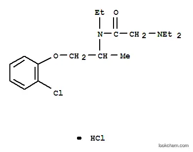 Molecular Structure of 102585-42-2 (2-{[1-(2-chlorophenoxy)propan-2-yl](ethyl)amino}-N,N-diethyl-2-oxoethanaminium chloride)