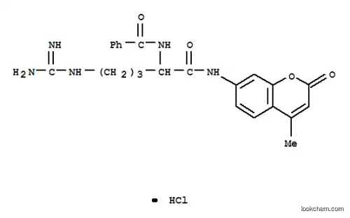 Molecular Structure of 102601-21-8 (BZ-DL-ARG-AMC HCL)
