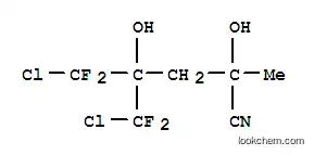 Molecular Structure of 102612-65-7 (5-chloro-4-[chloro(difluoro)methyl]-5,5-difluoro-2,4-dihydroxy-2-methylpentanenitrile)