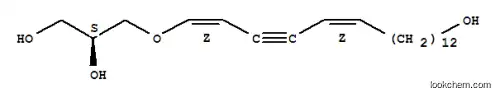 Molecular Structure of 102629-91-4 ((2S,5Z,9Z)-4-Oxa-5,9-docosadien-7-yne-1,2,22-triol)