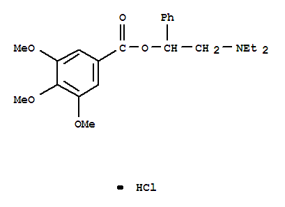 diethyl-[2-phenyl-2-(3,4,5-trimethoxybenzoyl)oxyethyl]azanium chloride
