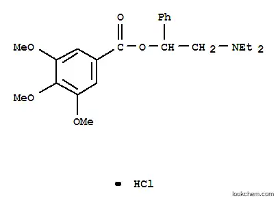 Molecular Structure of 102701-04-2 (N,N-diethyl-2-phenyl-2-[(3,4,5-trimethoxybenzoyl)oxy]ethanaminium chloride)