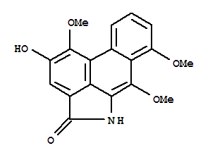 Molecular Structure of 102719-94-8 (Dibenz[cd,f]indol-4(5H)-one,2-hydroxy-1,6,7-trimethoxy-)