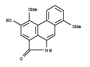 Molecular Structure of 102719-96-0 (Dibenz[cd,f]indol-4(5H)-one,2-hydroxy-1,7-dimethoxy-)