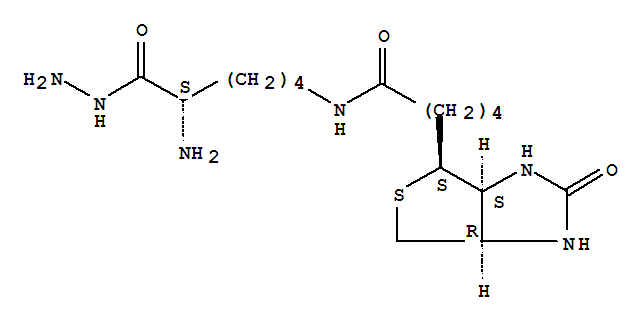 L-Lysine,N6-[5-[(3aS,4S,6aR)-hexahydro-2-oxo-1H-thieno[3,4-d]imidazol-4-yl]-1-oxopentyl]-,hydrazide