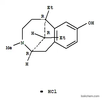 Molecular Structure of 10286-45-0 ((2R,6R,11R)-6,11-diethyl-3-methyl-1,2,3,4,5,6-hexahydro-2,6-methano-3-benzazocin-8-ol hydrochloride (1:1))