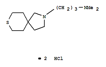 8-Thia-2-azaspiro[4.5]decane-2-propanamine,N,N-dimethyl-, hydrochloride (1:2) cas  10287-91-9