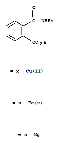 Molecular Structure of 102904-15-4 (Benzoic acid,2-[(phenylamino)carbonyl]-, copper(2+) iron magnesium salt (1:?:?:?))