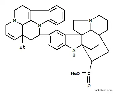 Molecular Structure of 102965-05-9 (6H,13aH-3a,5a-Ethano-1H-indolizino[8,1-cd]carbazole-5-carboxylicacid, 9-[(3a,14a,16a)-17,18-didehydro-14,15-dihydroeburnamenin-14-yl]-2,3,4,5,11,12-hexahydro-,methyl ester, (3aR,5R,5aR,10bR,13aS)- (9CI))