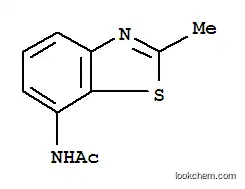 Molecular Structure of 103037-97-4 (Benzothiazole, 7-acetamido-2-methyl- (6CI))