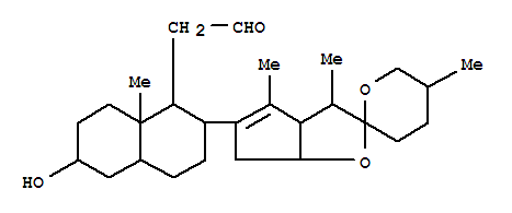 1-Naphthaleneacetaldehyde,decahydro-6-hydroxy-8a-methyl-2-[(2R,3S,3aR,5'R,6aS)-3,3',3a,4',5',6,6',6a-octahydro-3,4,5'-trimethylspiro[2H-cyclopenta[b]furan-2,2'-[2H]pyran]-5-yl]-,(1S,2R,4aS,6S,8aS)- (9