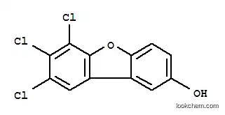 Molecular Structure of 103124-63-6 (6,7,8-trichlorodibenzo[b,d]furan-2-ol)