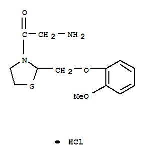 2-AMINO-1-[2-[(2-METHOXYPHENOXY)METHYL]THIAZOLIDIN-3-YL]ETHANONE HYDRO CHLORIDE