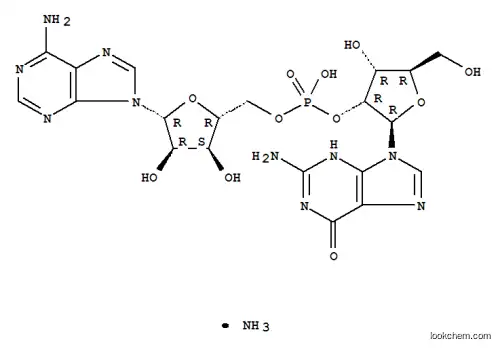 Molecular Structure of 103192-47-8 (GUANYLYL(2'->5')ADENOSINE AMMONIUM SALT)